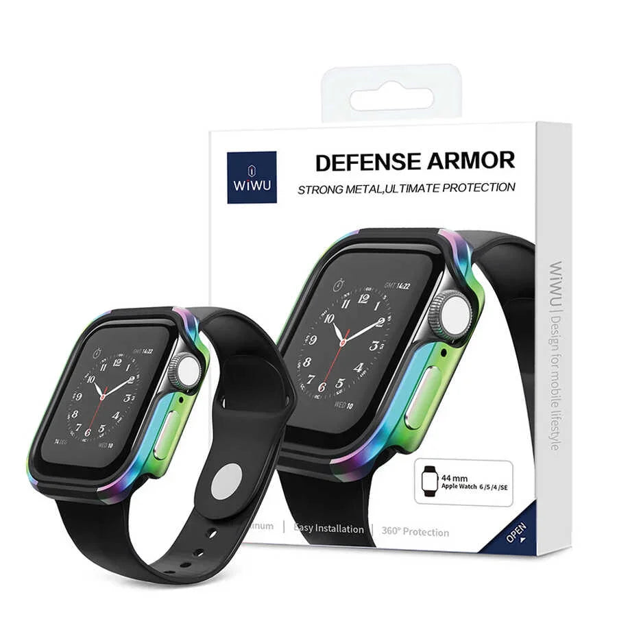 Wiwu Defense Armor Series Case For Apple Watch 44/45 Mm -Black - Tashqila Wiwu Defense Armor Series Case For Apple Watch 44/45 Mm -Black - Tashqila